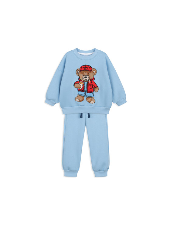 Dres, rozmiar S/M, Błękitny, Dres oversize Rodney Teddy