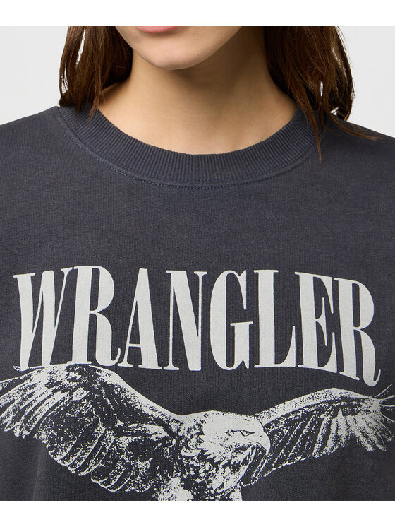 Wrangler Wrangler Bluza 112370776 Szary Oversize