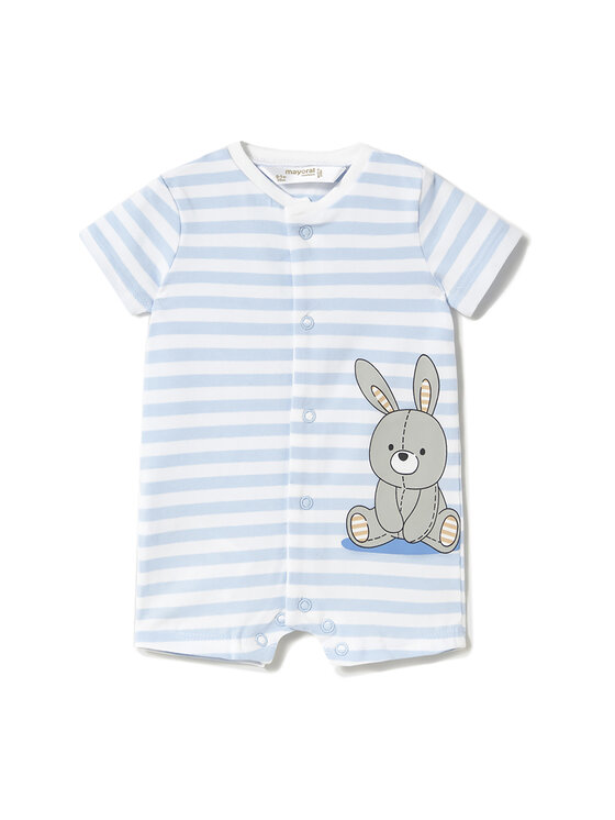 Mayoral Mayoral Set di 2 tutine romper 1707 Celeste