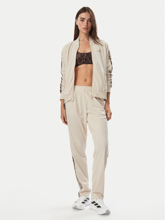 adidas adidas Jogginganzug Essentials 3-Stripes KQ7620 Beige Regular Fit