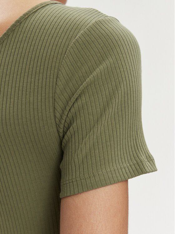 Pieces Pieces Každodenní šaty Kitte 17146324 Zelená Slim Fit