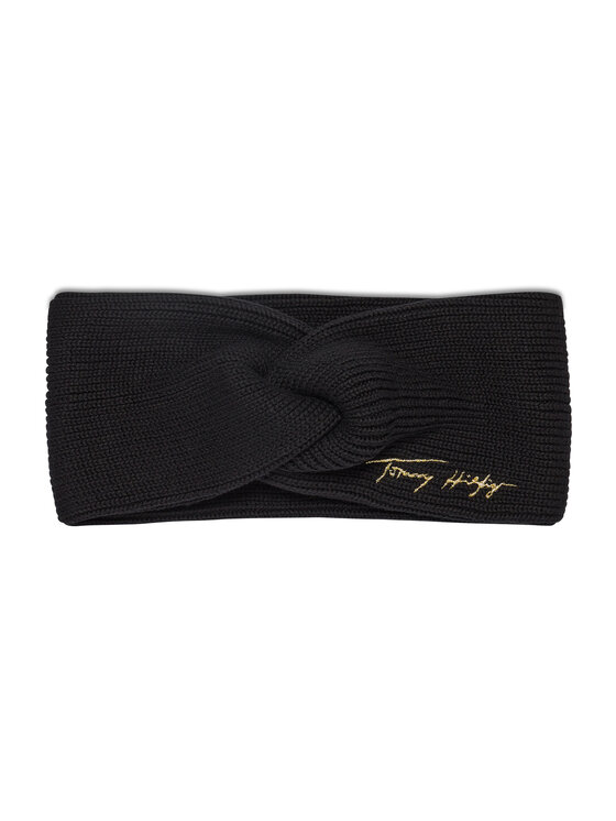 Tommy Hilfiger Tommy Hilfiger Лента за глава Signature Feminine AW0AW11000 Черен