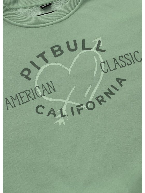 PITBULL PITBULL Bluza MANZANITA HEART Zielony Regular Fit