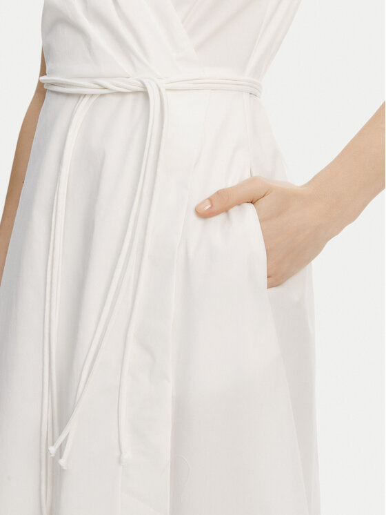 Marella Marella Rochie de zi Riviera 2513221052 Alb Relaxed Fit