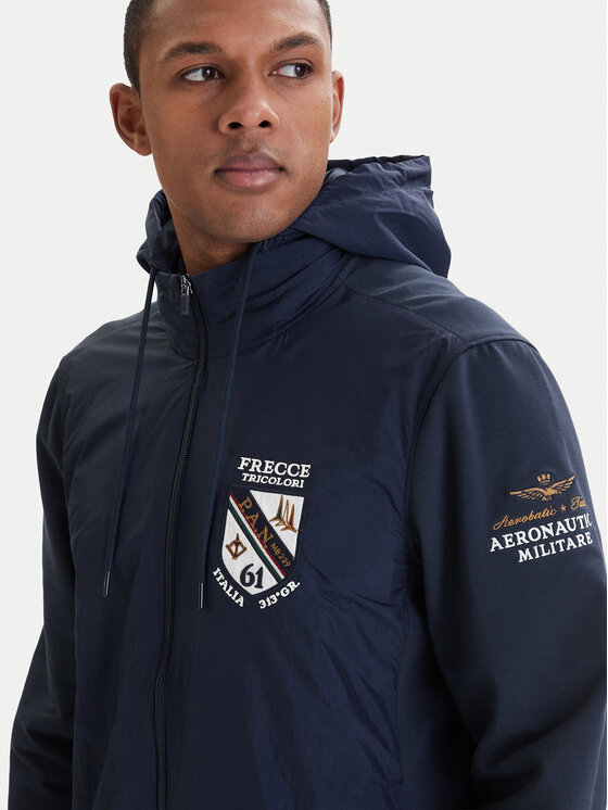 Aeronautica Militare Aeronautica Militare Prechodná bunda 261AF0520UF00674 Tmavomodrá Regular Fit