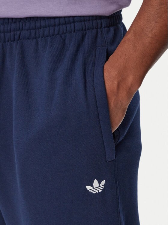 adidas adidas Donji dio trenerke Trefoil Essentials French Terry KT2455 Tamnoplava Regular Fit
