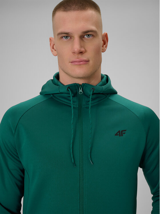 4F 4F Bluza TRAINING CLUB Zielony Regular Fit