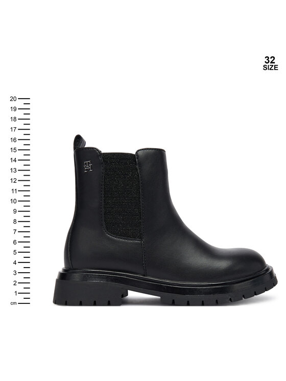Tommy Hilfiger Tommy Hilfiger Bokacsizma T3A5-34152-1355999 S Fekete