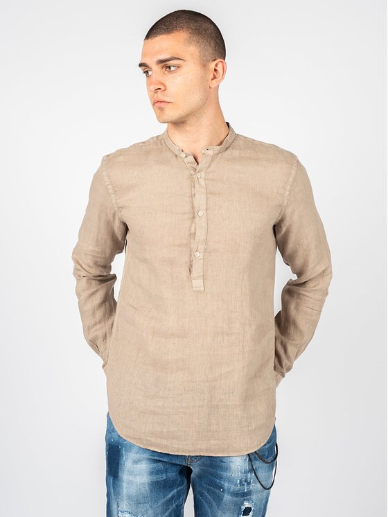 Xagon Xagon Camicia P2304 1AR T092 Beige Regular Fit
