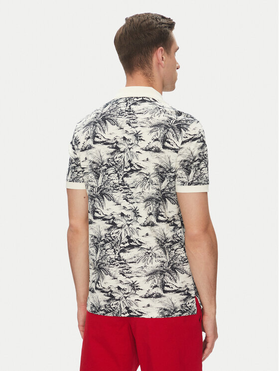 Tommy Hilfiger Tommy Hilfiger Тениска с яка и копчета MW0MW38475 Бежов Regular Fit