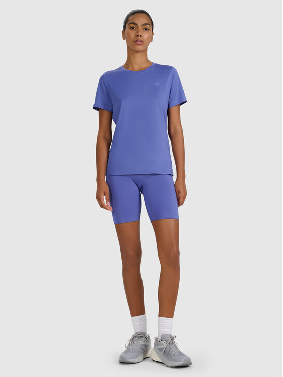 4F 4F Koszulka techniczna MULTI ACTIVE Granatowy Regular Fit