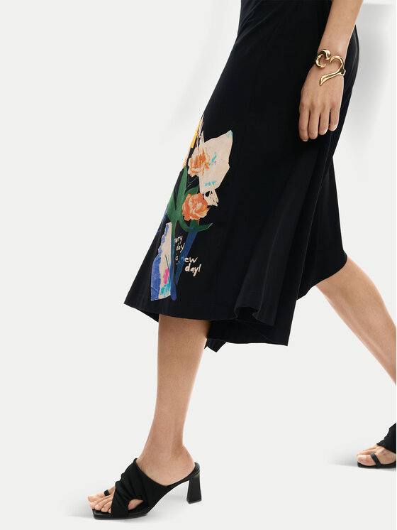 Desigual Desigual Ежедневна рокля Leyter 26SWVK50 Черен Regular Fit