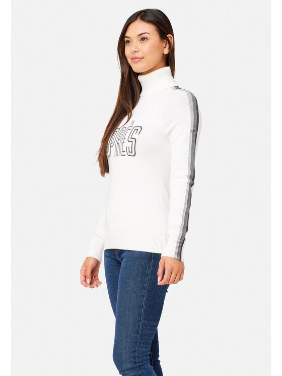 KRIMSON KLOVER KRIMSON KLOVER Sweter Annika Biały Regular Fit