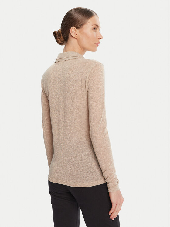 Patrizia Pepe Patrizia Pepe Sweter 8K0320 K128 Beżowy Regular Fit