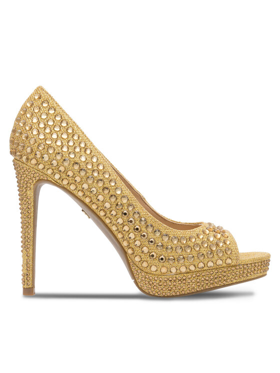 Pantofi cu toc subțire Nine West MAIRA SY8020-9NW Auriu