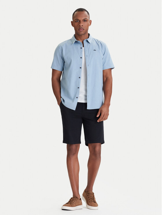 Quiksilver Quiksilver Szorty materiałowe Union Straight 20" EQYWS03916 Czarny Regular Fit
