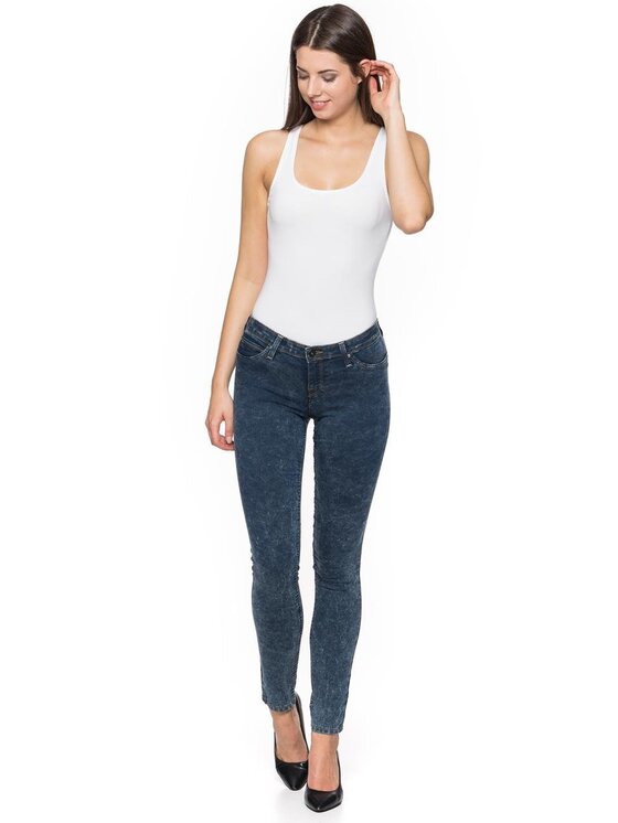 Lee Lee Jeansy TOXEY Niebieski Skinny Fit