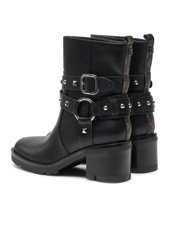 Guess Guess Členková obuv Jhina FLFJHI ELE10 Čierna
