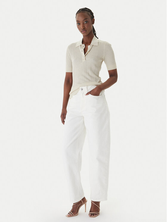 Liu Jo Liu Jo Polokošeľa WA6285 MS46J Béžová Slim Fit