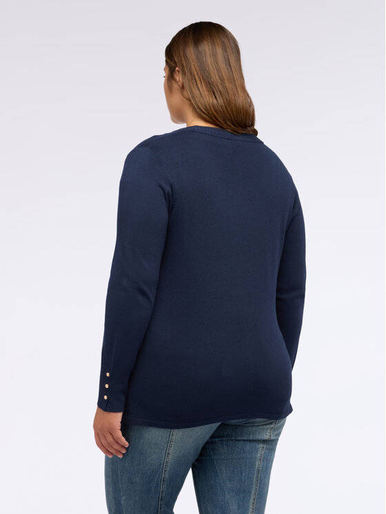 Fiorella Rubino Fiorella Rubino Cardigan M628L008002N034 Blu A-Line Fit