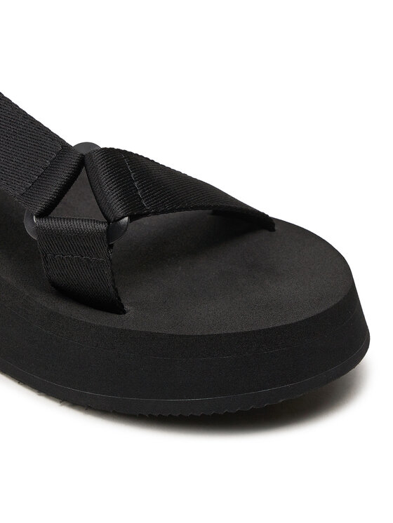Calvin Klein Jeans Calvin Klein Jeans Sandały Sandal Velcro Webbing In Mtl YW0YW01480 Czarny