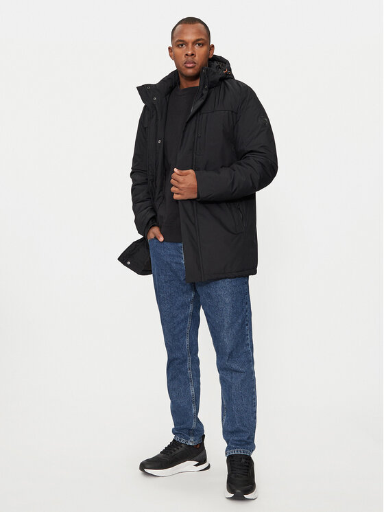 INDICODE INDICODE Зимно яке Inviks 15-848 Черен Regular Fit