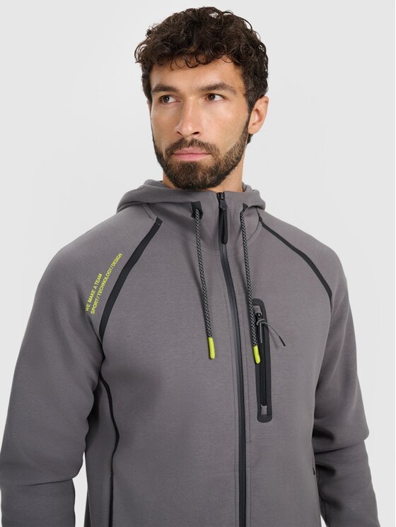 4F 4F Felpa 4FRAW25TSWSM2456-23S Grigio Regular Fit