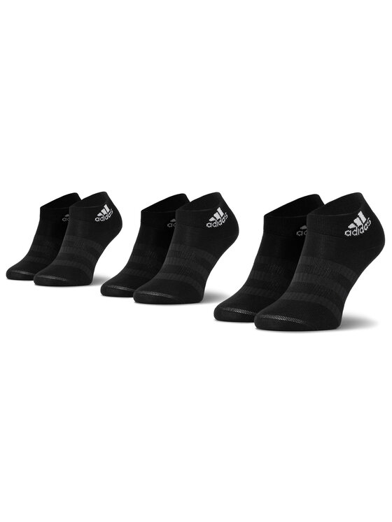 Set de 3 perechi de șosete joase unisex adidas Light Ank 3Pp DZ9436 Black/Black/Black