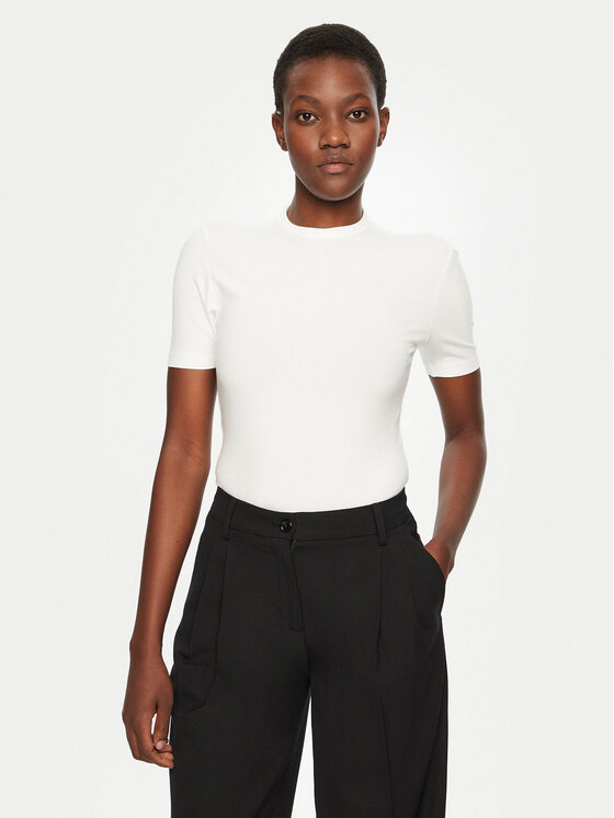 Calvin Klein Calvin Klein T-Shirt K20K208052 Bílá Slim Fit