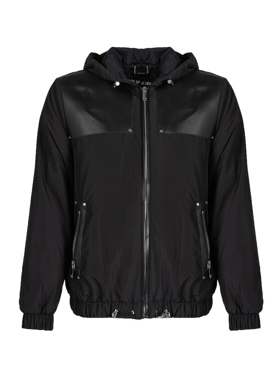Les Hommes Les Hommes Μπουφάν μεταβατικό LLO311-250L | Windbreaker Jacket Μαύρο Regular Fit