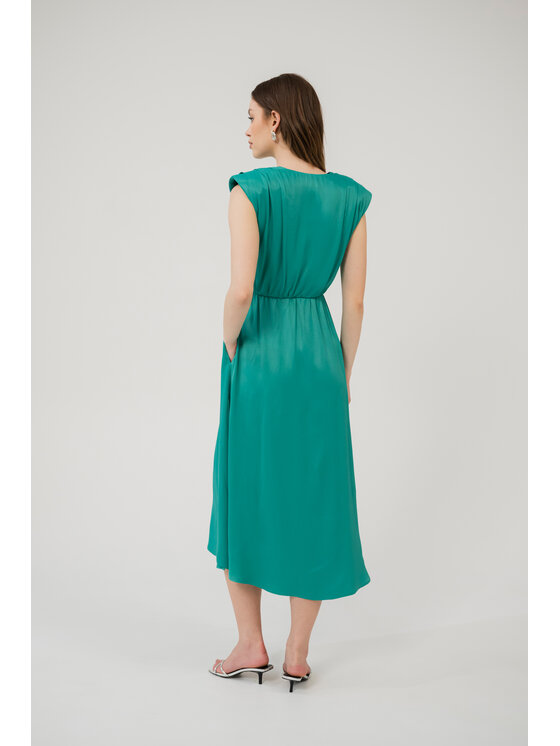 ROSE AVENUE ROSE AVENUE Sukienka koktajlowa NOBI Turkusowy Regular Fit