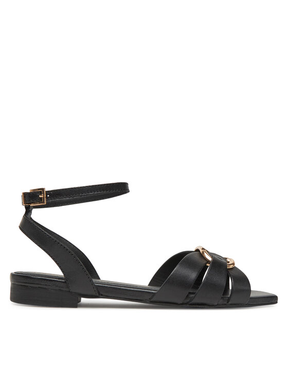 TWINSET Sandále Ciabatta 251GCJ04A Čierna