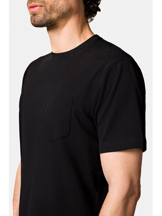 Lancerto Lancerto T-Shirt Roth TS073123000013 Czarny Regular Fit