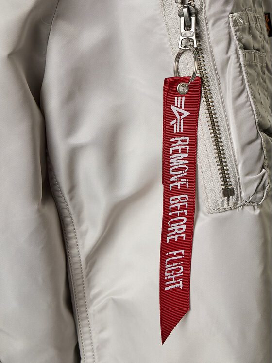 Alpha Industries Alpha Industries Kurtka bomber Ma-1 ZH Back Emb 138105 Szary Regular Fit