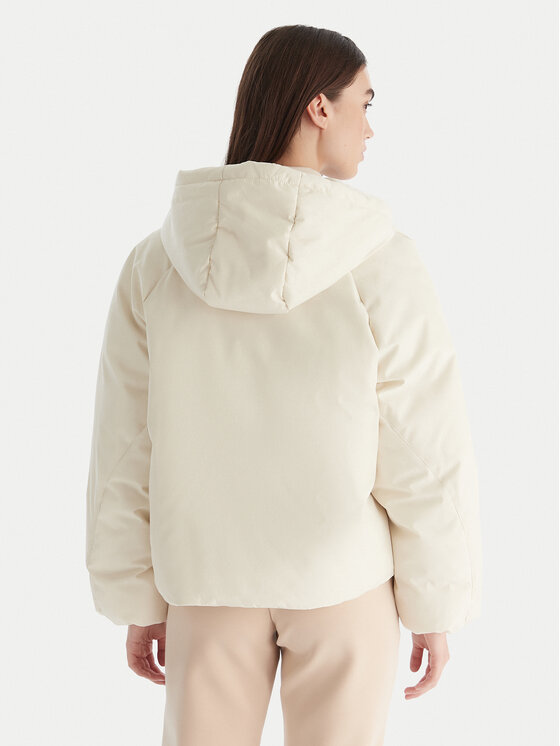 Guess Guess Žieminė striukė V5BL07 WGLW2 Écru Relaxed Fit