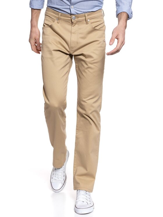 Wrangler Wrangler Pantaloni di tessuto ARIZONA Beige Straight Fit