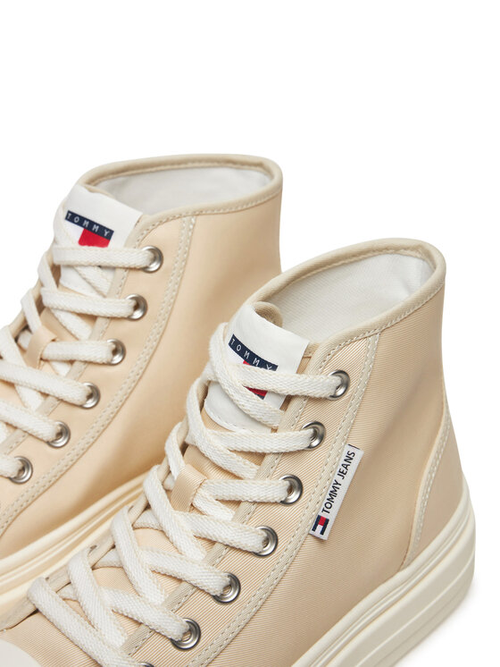 Tommy Jeans Tommy Jeans Trampki Foxing EN0EN02704 Beżowy