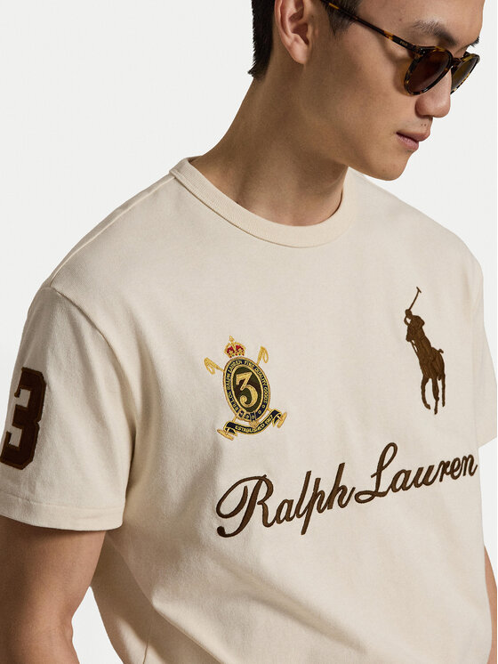 Polo Ralph Lauren Polo Ralph Lauren T-Shirt 710B20010001 Krémová Regular Fit