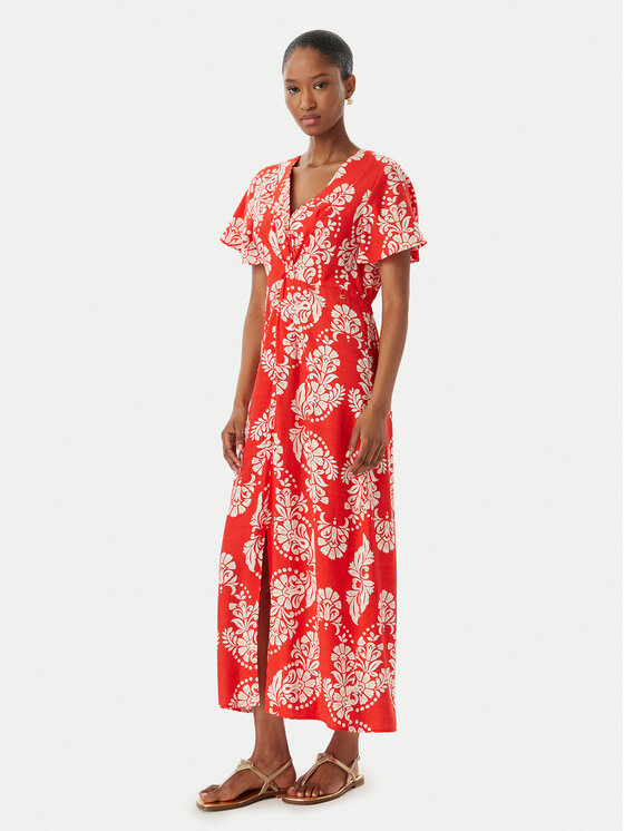 LOLA CASADEMUNT LOLA CASADEMUNT Лятна рокля LS2616137 Светлочервен Regular Fit