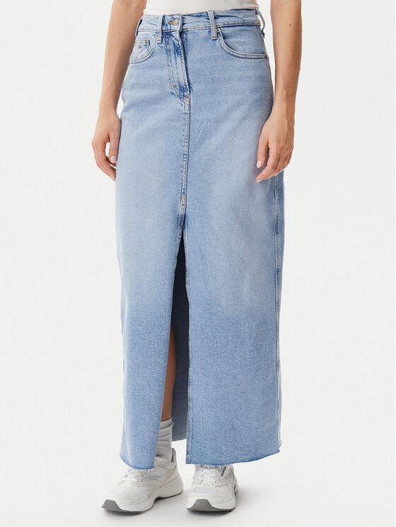 Tommy Jeans Tommy Jeans Džínová sukně Claire DW0DW20581 Modrá Regular Fit