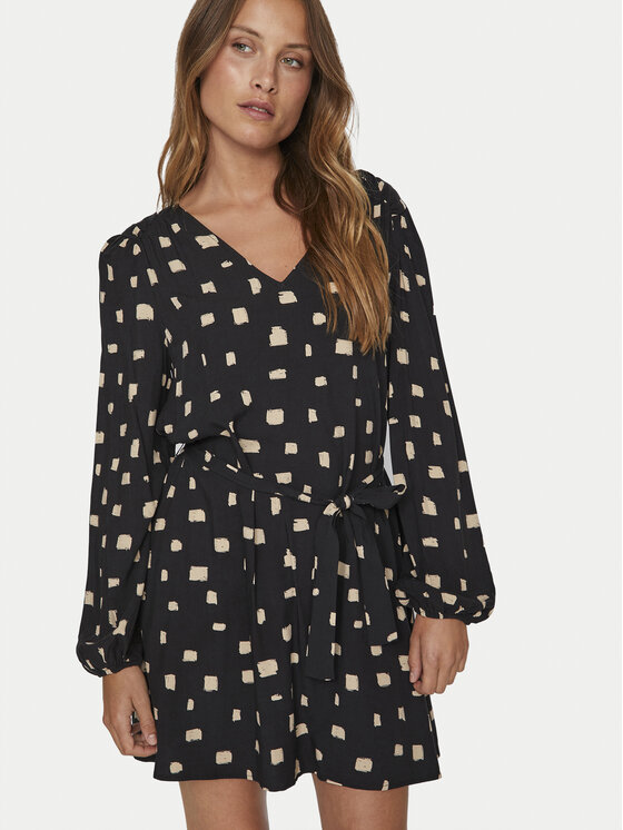 Vila Vila Rochie de zi Lana 14095666 Negru Regular Fit