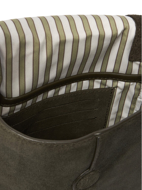 Tommy Hilfiger Tommy Hilfiger Τσαντάκι Metal Logo Suede Crossbody Bag AM0AM14262 Πράσινο