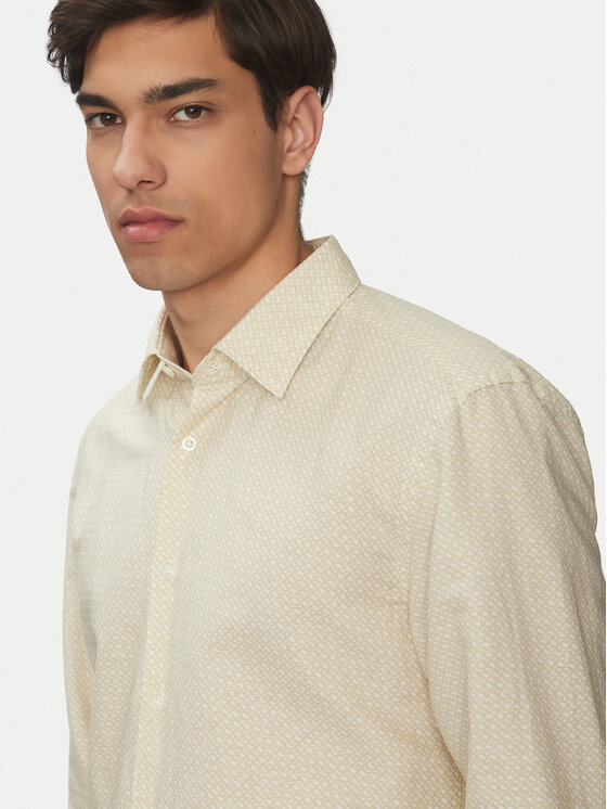 BOSS BOSS Риза C-Hal 50539532 Кремав Casual Fit