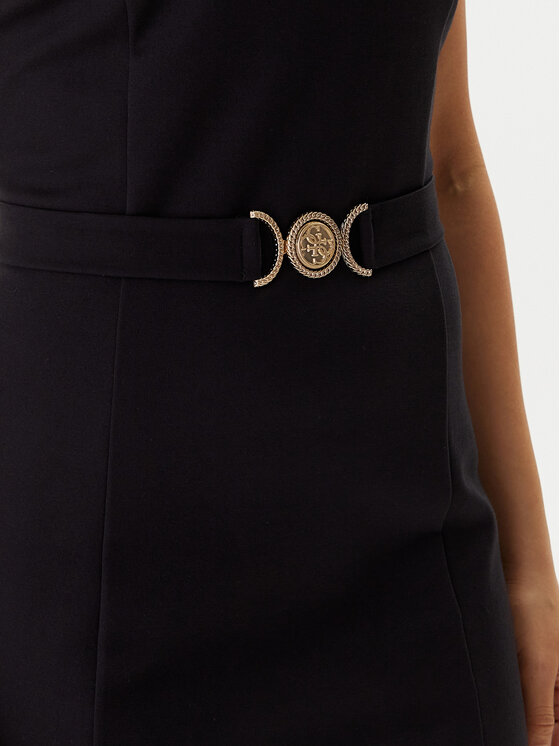 Guess Guess Koktel haljina W5BK21 KCMU2 Crna Slim Fit