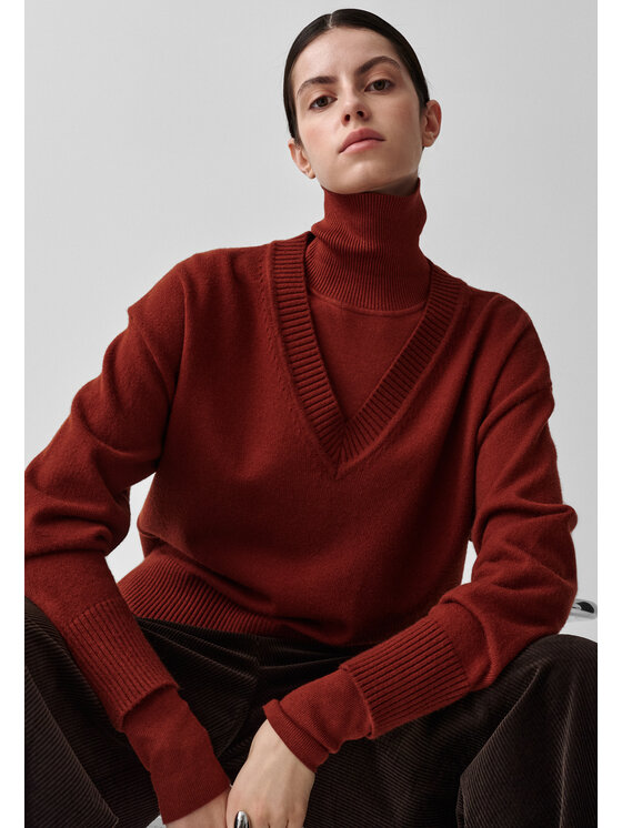 TATUUM TATUUM Sweter ELNERKA Czerwony Classic Fit