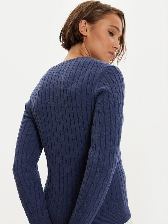 Gant Gant Sweater 4800101 Sötétkék Slim Fit