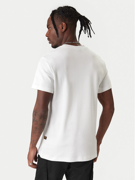 G-Star Raw G-Star Raw Tricou Old Skool D25967-C812 110 Alb Regular Fit