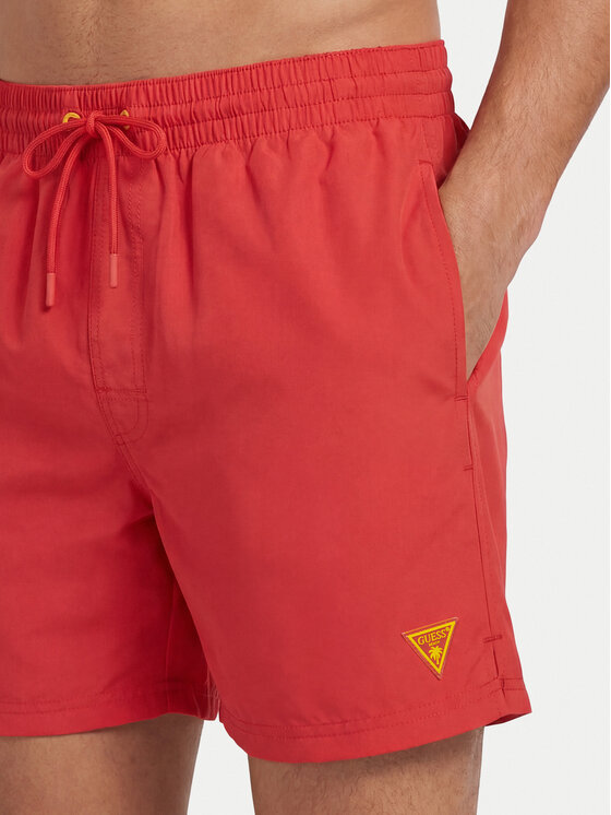 Guess Guess Σορτς κολύμβησης F6GT25 WG282 SHORT Κόκκινο Regular Fit