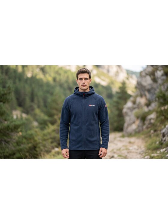 Geographical Norway Geographical Norway Polar WZ3336H/GN-NAVY Granatowy Reglan Fit