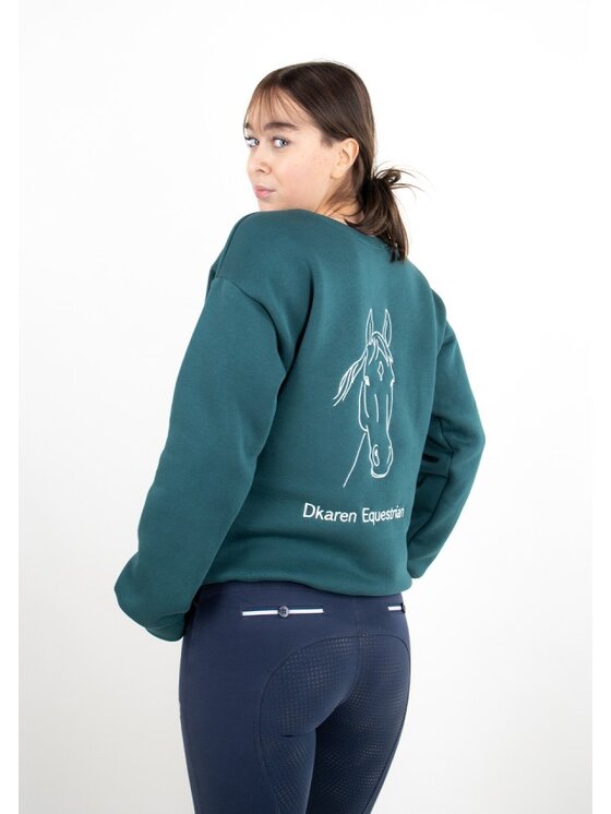 DKaren Sport DKaren Sport Bluza EQ001 Zielony Classic Fit